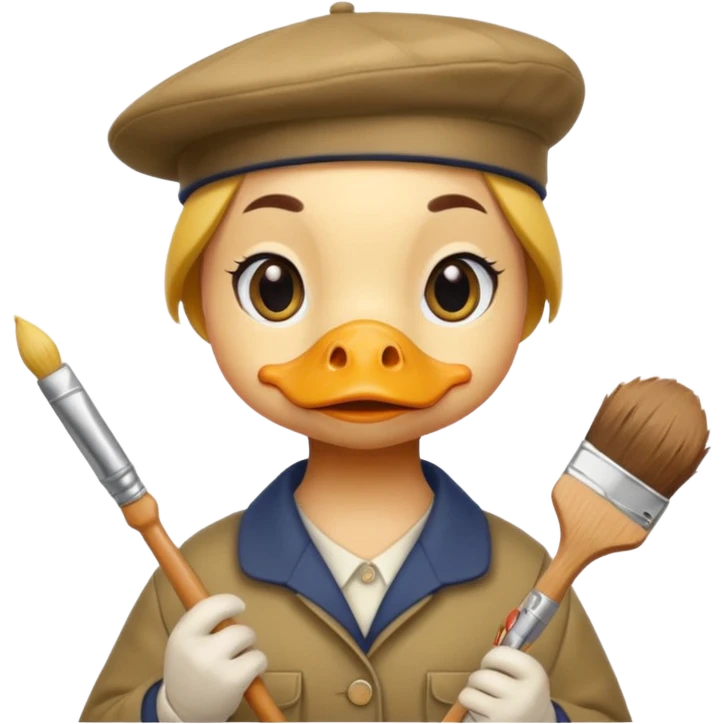 pato artista emoji