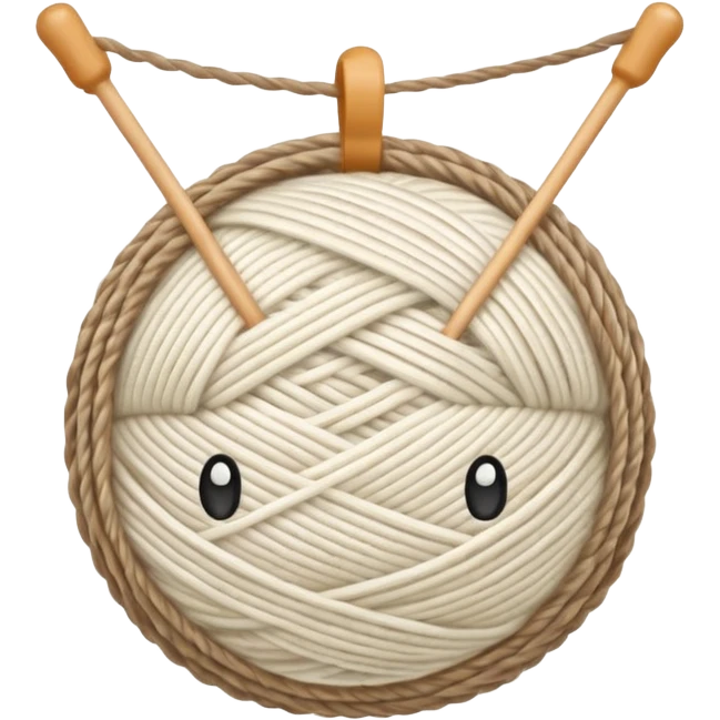 ball of knitting thread lmilk colour emoji