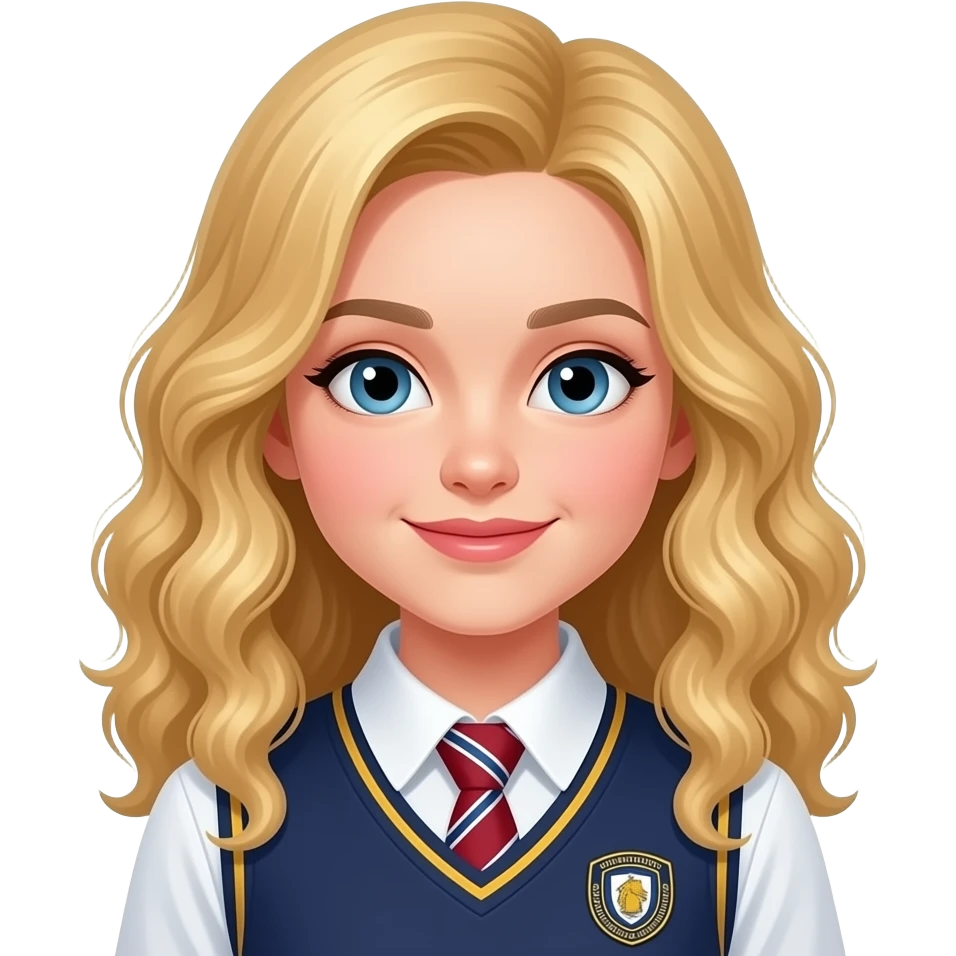 menina loira cacheada academia emoji