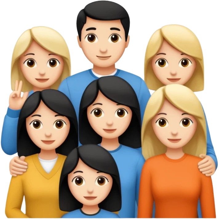 Friends written in English emoji