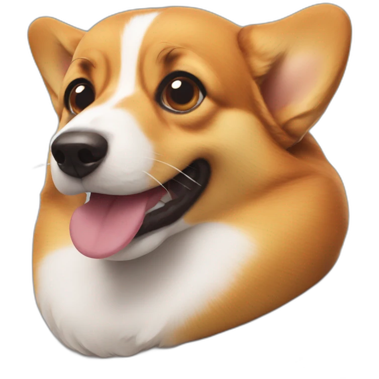 corgi hot dog emoji