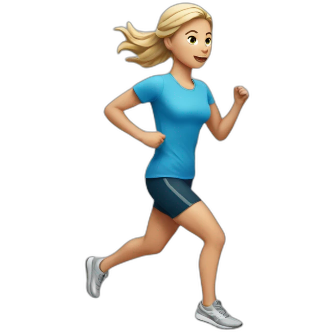 white-girl-running emoji