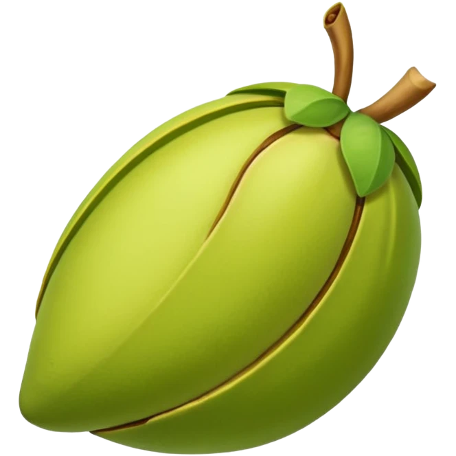 pistachio with shall green nut yellow shall emoji