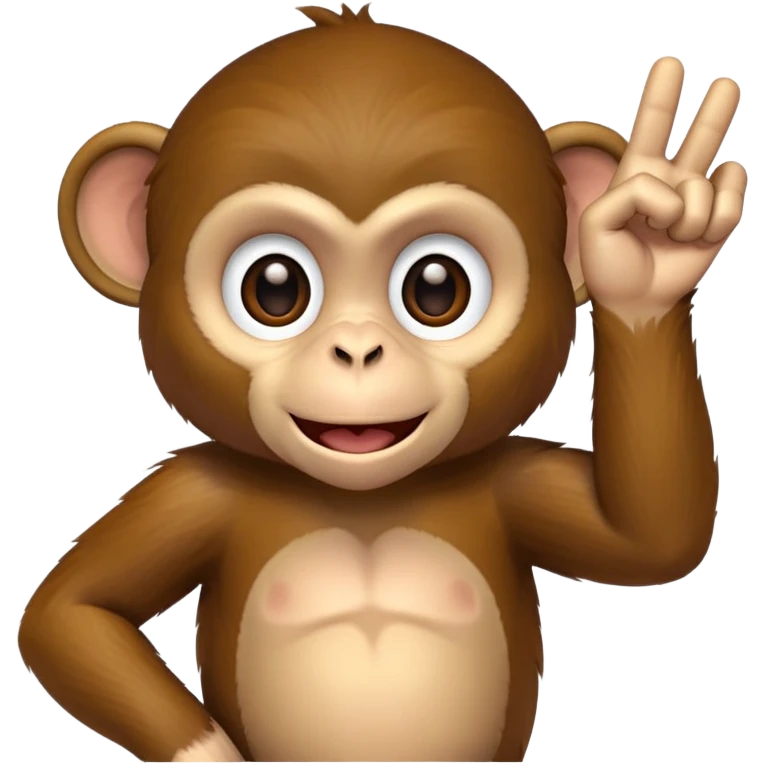 Monkey flipping you off emoji