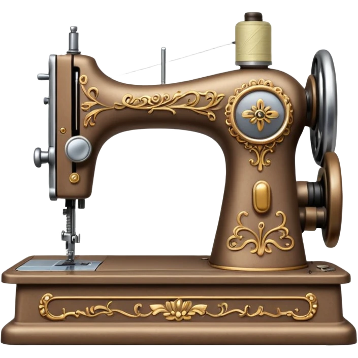 a light brown old fashioned sewing machine emoji