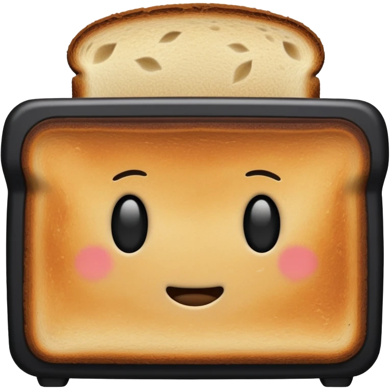 An overly toasted slice of bread, dark brown to nearly black, with burnt edges and a rough, crispy surface — showing signs of being left in the toaster too long emoji