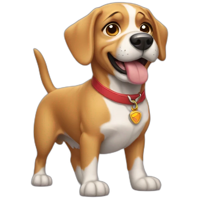 Super dog emoji