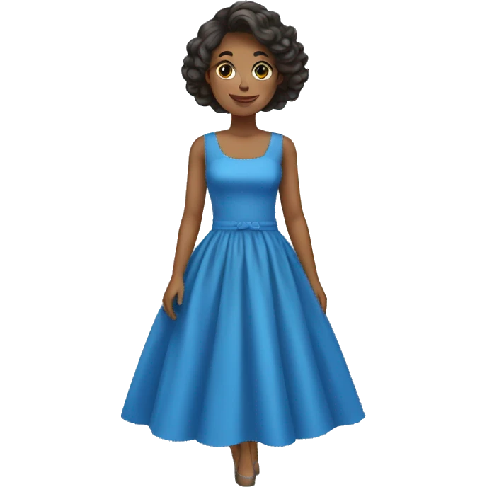 blue dress emoji
