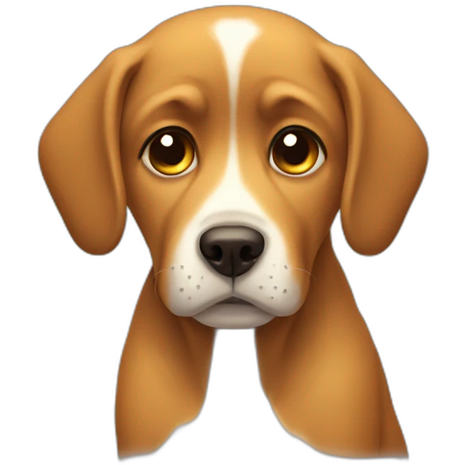 sad dog emoji