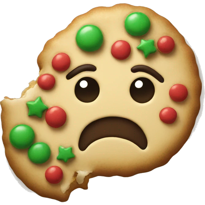 Christmas cookie emoji