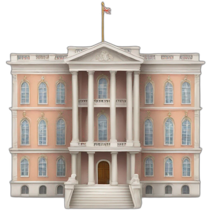 Make a royal palace like mansion similar to buckingham palace  emoji