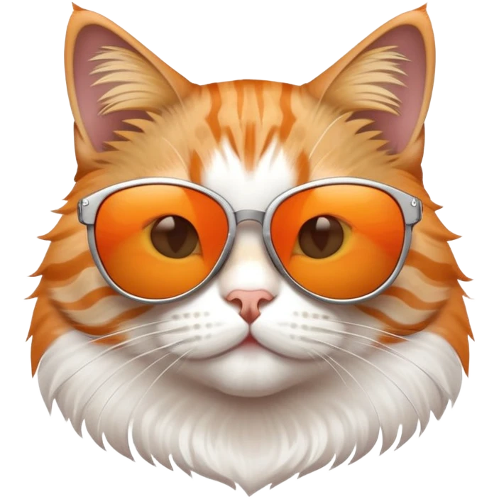 Cat wearing sunglasses emoji