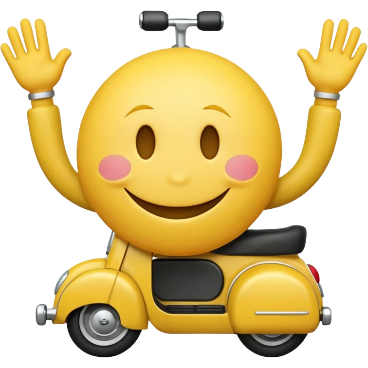 no legs, no arms just keep the smiley and make it ride the euc emoji