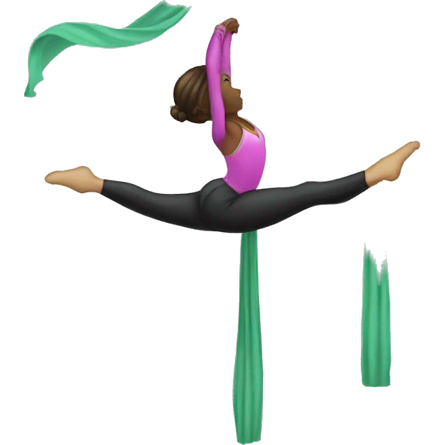 Aerial silks emoji