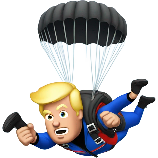 Donald Trump skydiving emoji