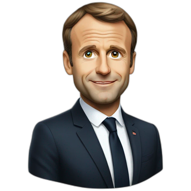 Président Emmanuel Macron emoji