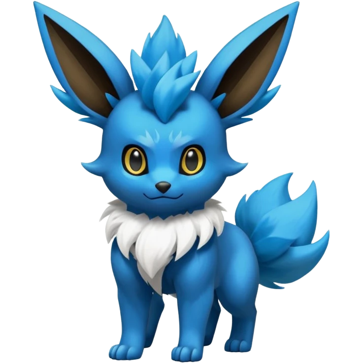 Eevee-Luxray-Luxio-fusion-hybrid-animal-Fakémon-Pokémon-creature emoji