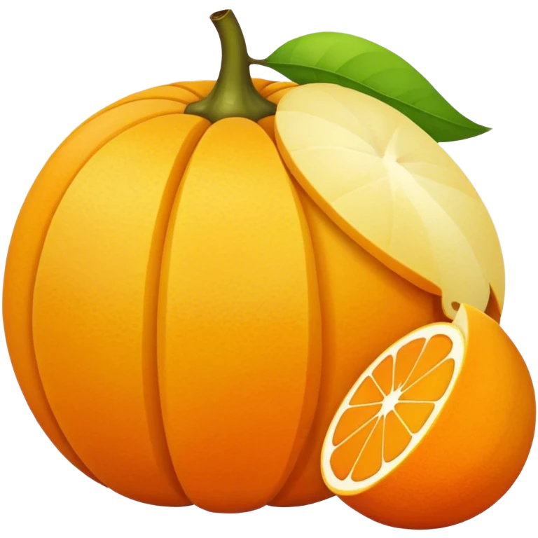 Pomarańczowy trójkąt emoji