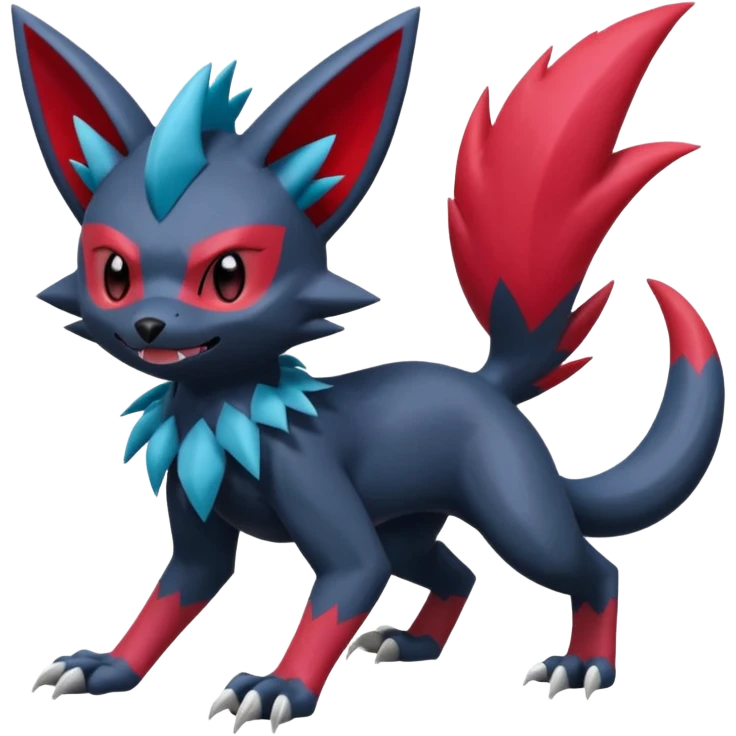 Sneasel-Weavile-Zoroark-Fakémon-hybrid-creature (full body)  emoji