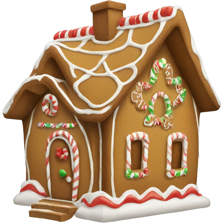 Gingerbread house emoji