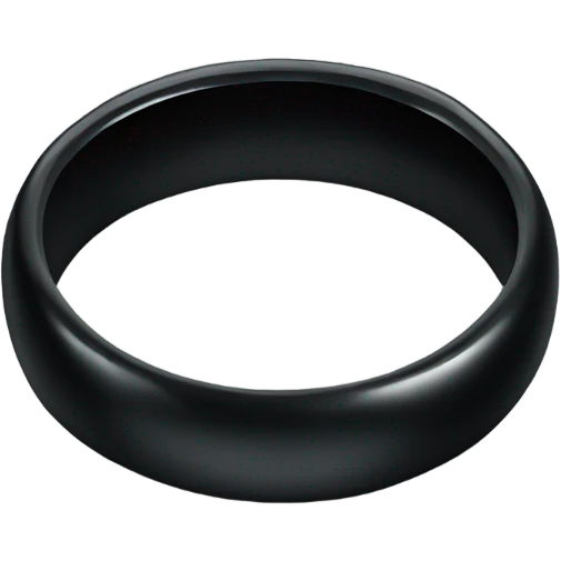 Black wedding band emoji