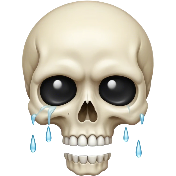skull crying emoji