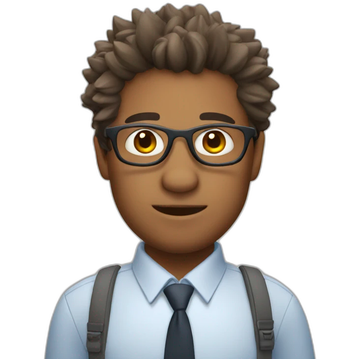 boar fullface as teacher emoji