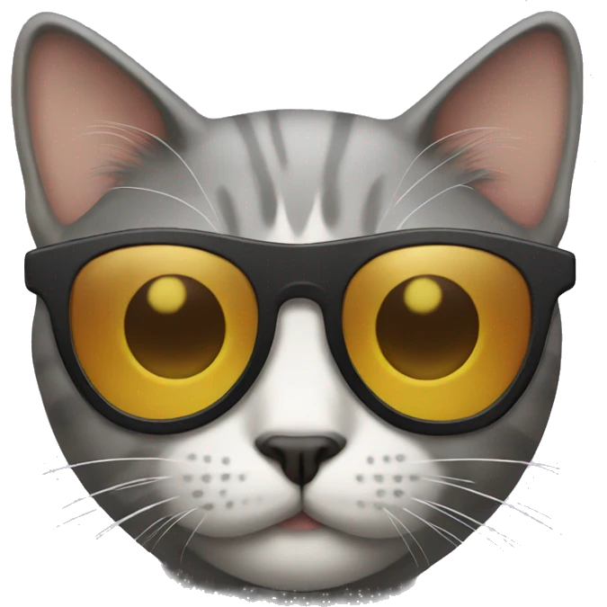 Cat with sunglasses emoji