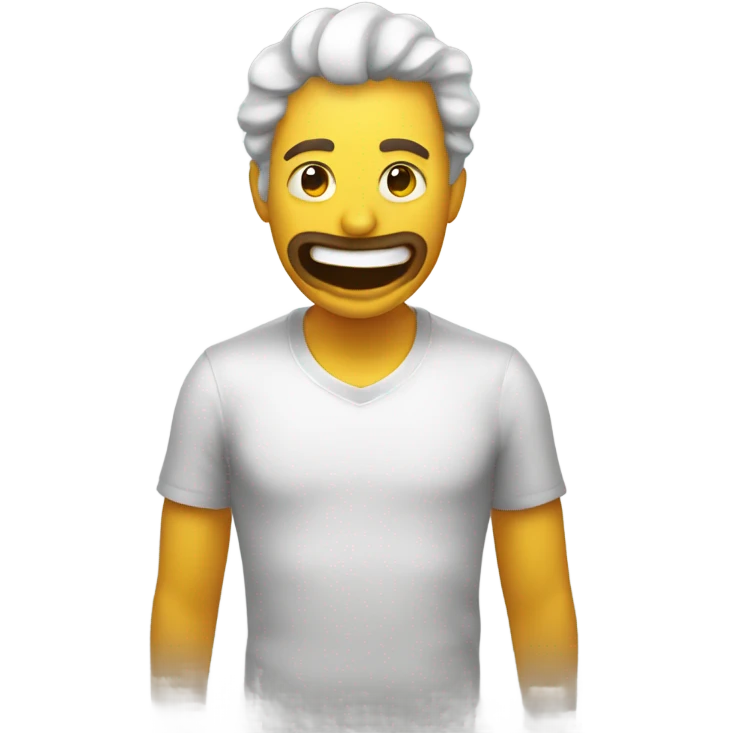 Persona feliz vomitando miel emoji