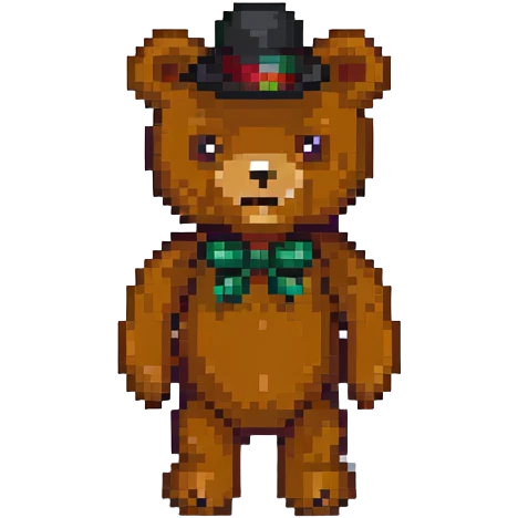 Freddy bear character emoji