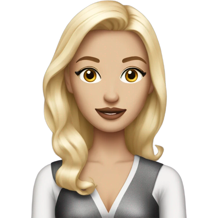 Super star blonde emoji