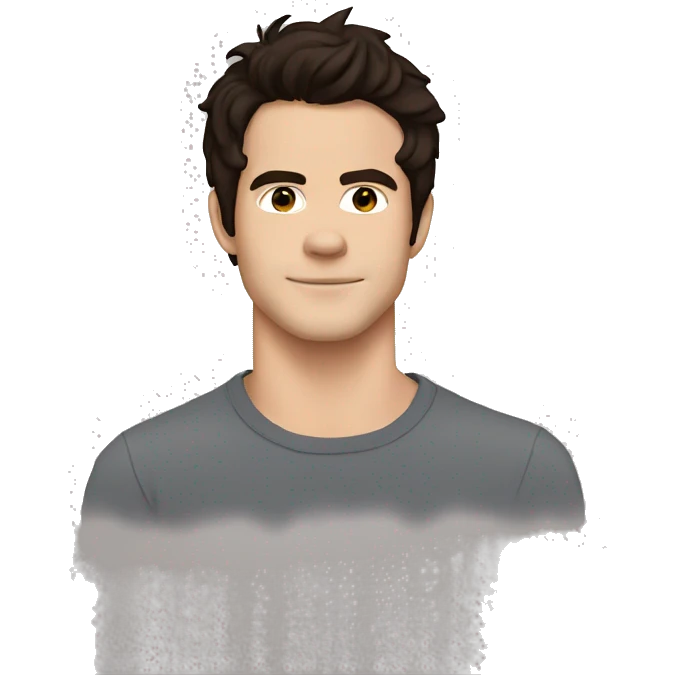 Dylan O'Brien wearing tee emoji