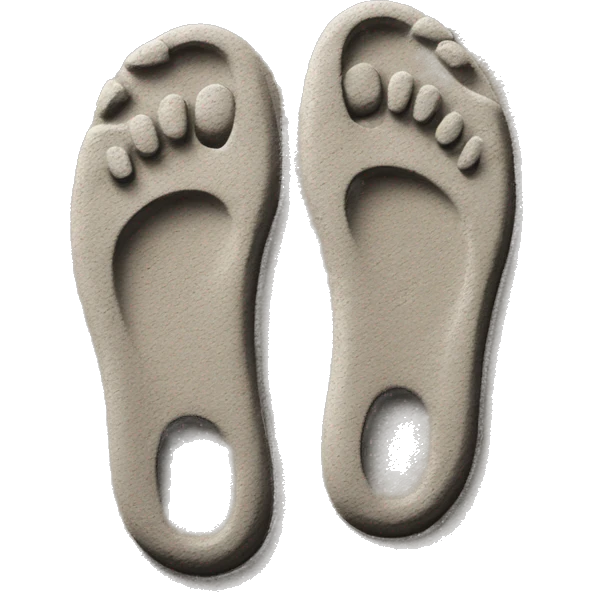 pair of shoe prints in cement emoji