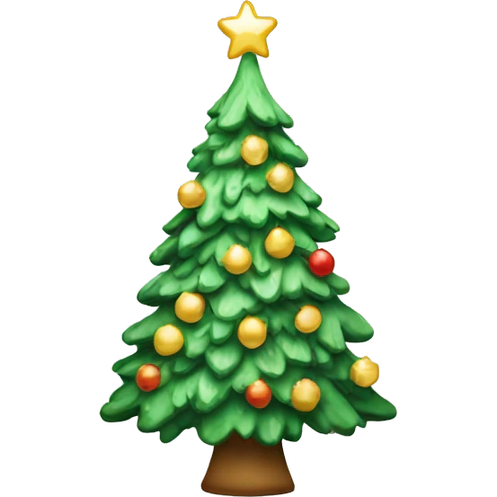 white christmas tree emoji