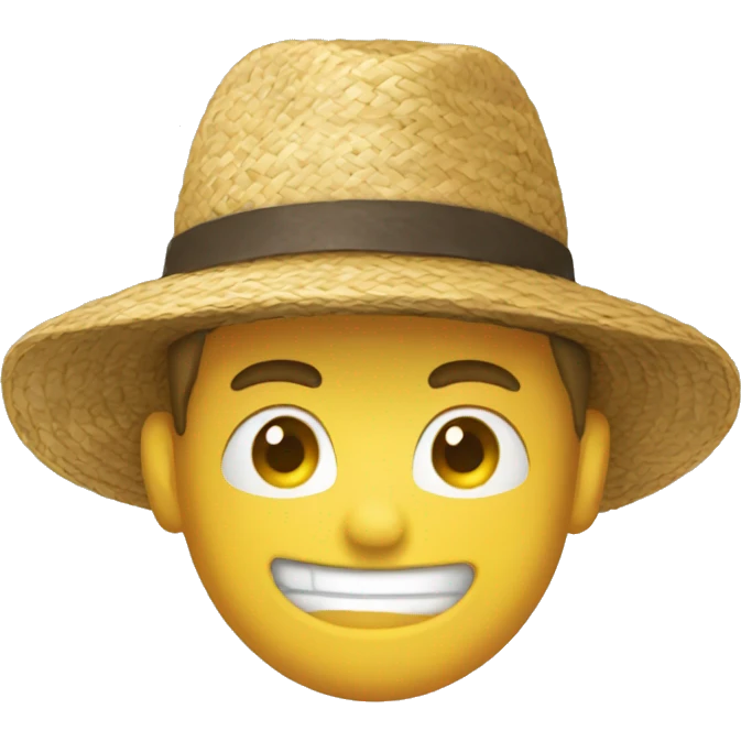 Straw hat emoji