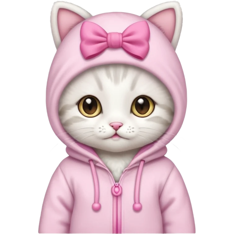 cute baby cat with a onezy emoji