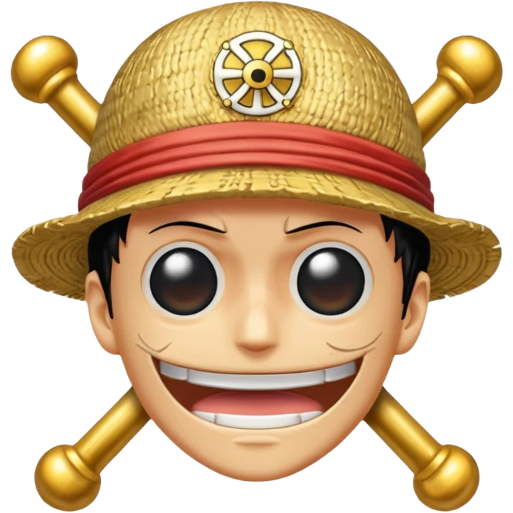 One piece anime logo emoji