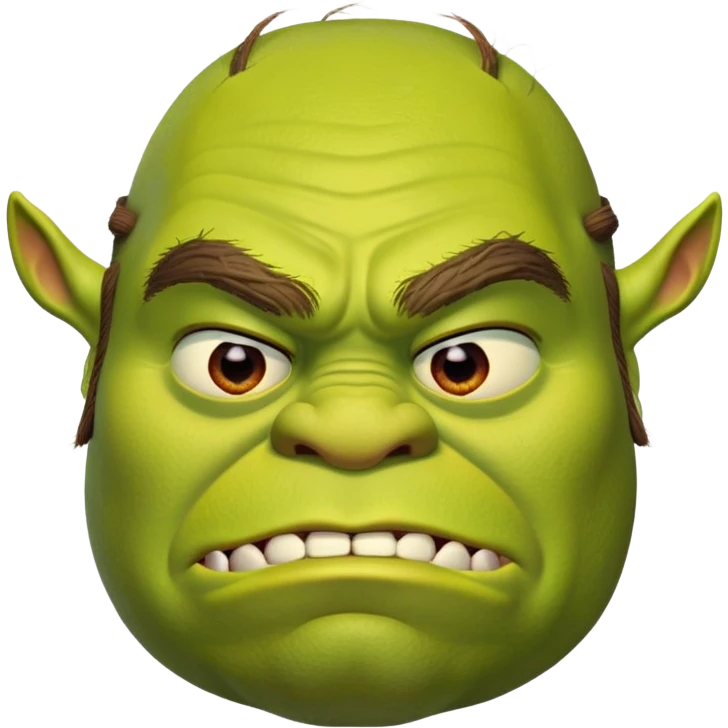 iconic Shrek face emoji