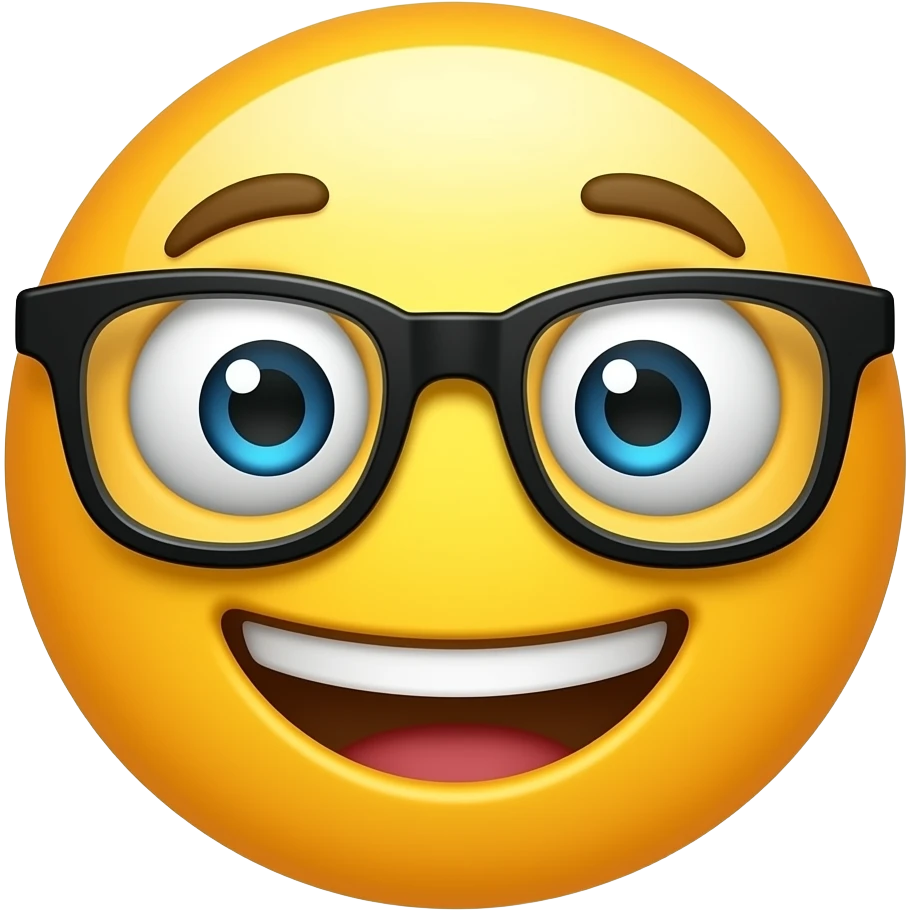 I want it to be a nerd without buck teeth but yellow face like an emojji emoji