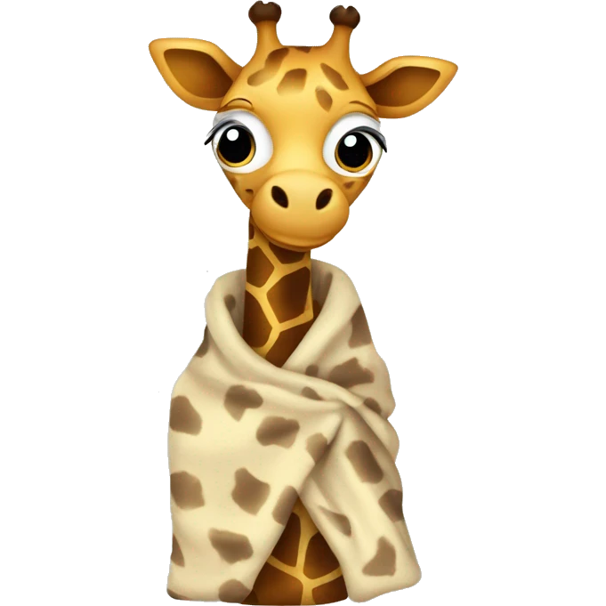Giraffe in blanket  emoji