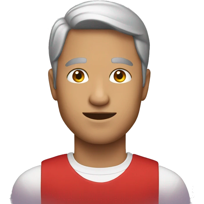A man wearing a red dress emoji