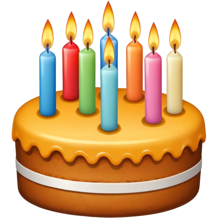 cake with six candles emoji