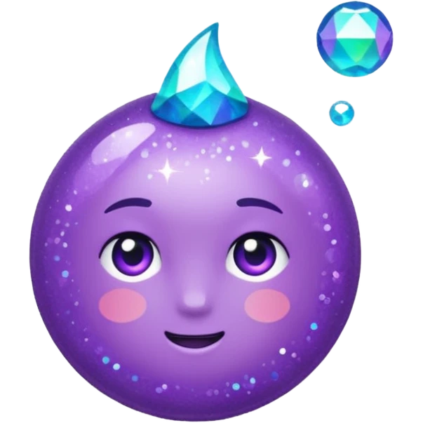 glitter purple and cian !  emoji
