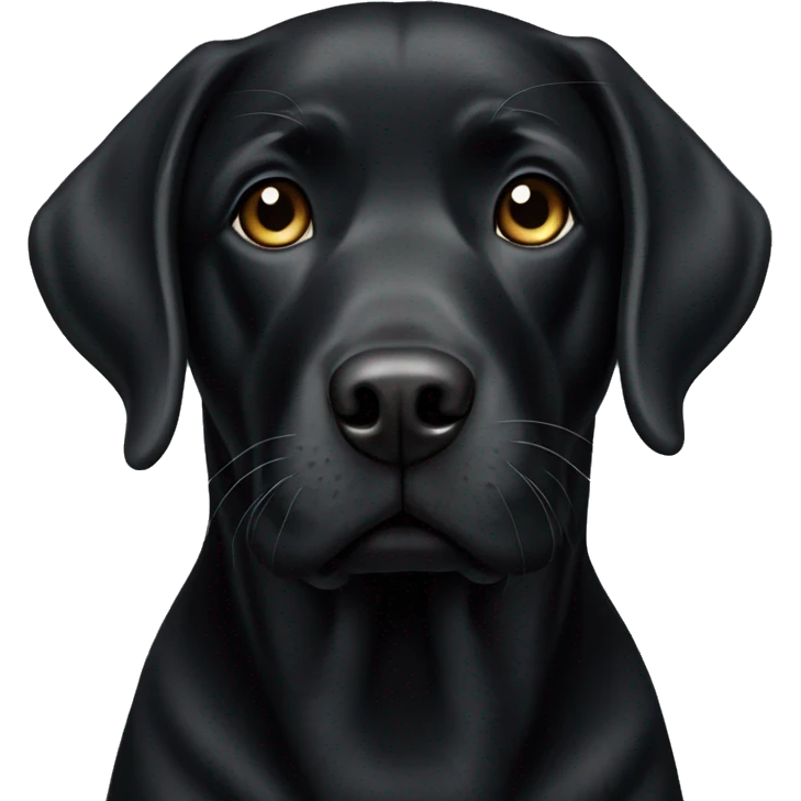 Black labrador  emoji