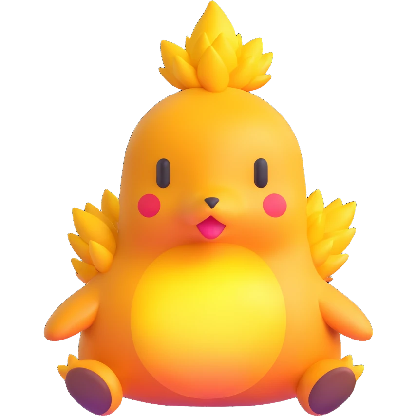 Cyndaquil Pokémon character 3D emoji style emoji