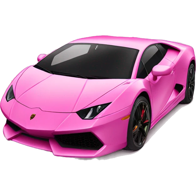 Pink lamborghini  emoji