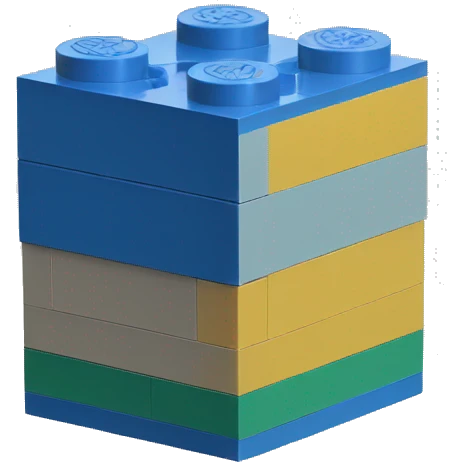 Lego block emoji