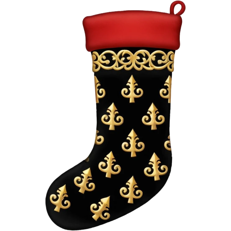black noel christmas emoji