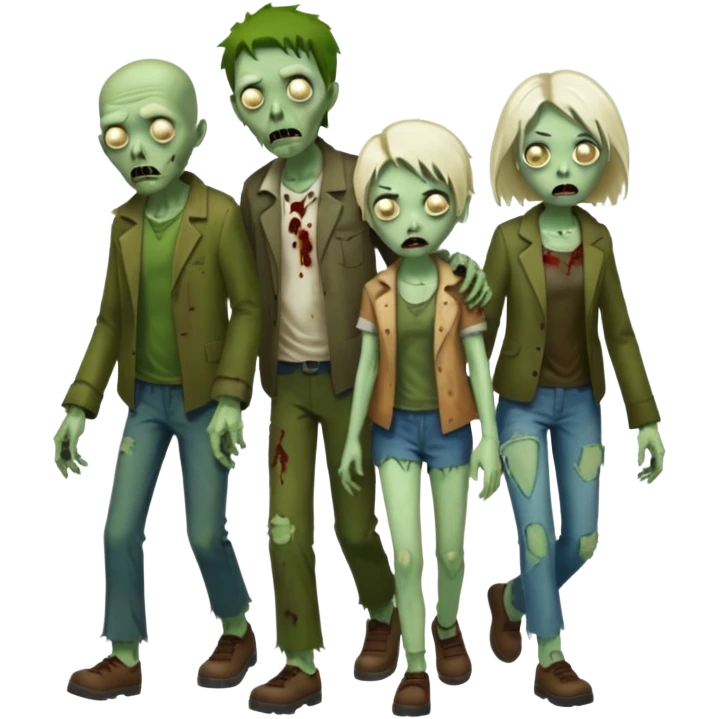 zombie   family  emoji