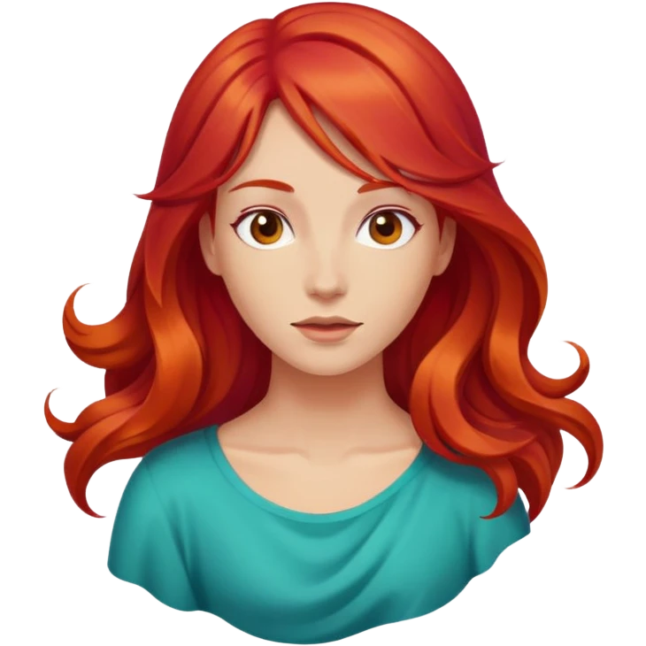 Red hair  emoji